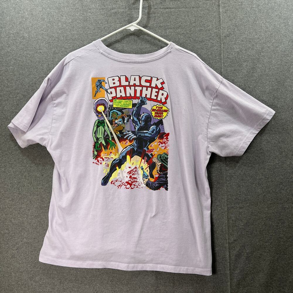 Marvel Black Panther Purple Shirt Adult Size XL Casual T Shirt